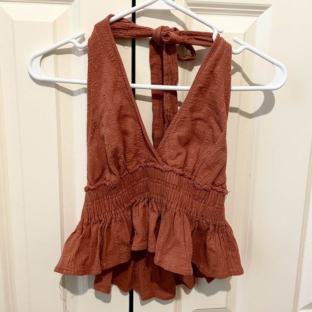 Rust Halter Top